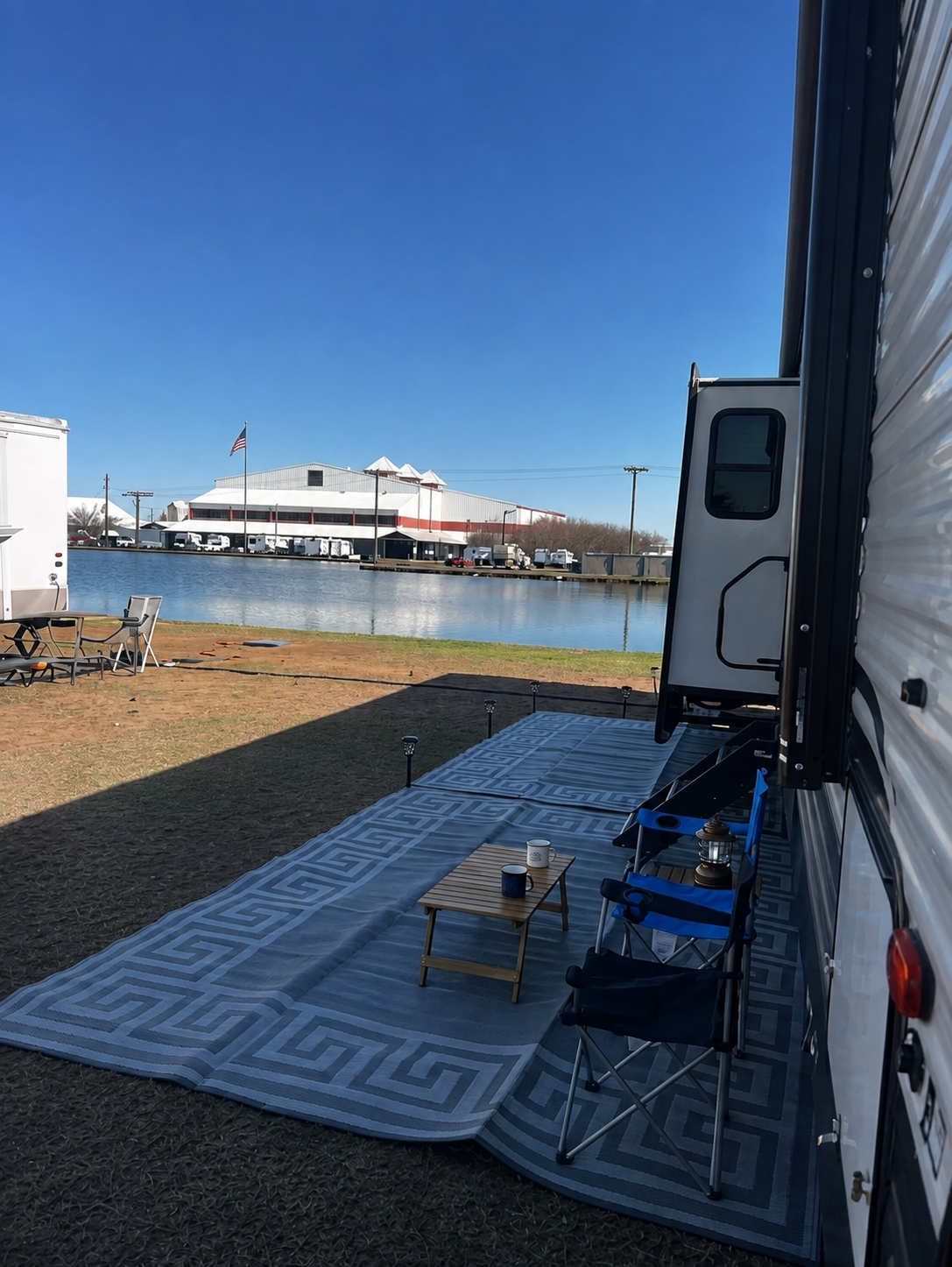 RV camping at Georgia National Fairgrounds in Perry, Georgia